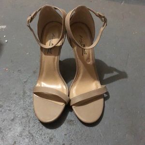 Anne Michelle ankle strap stiletto heel, size 9